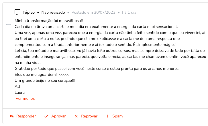 Depoimento AMA